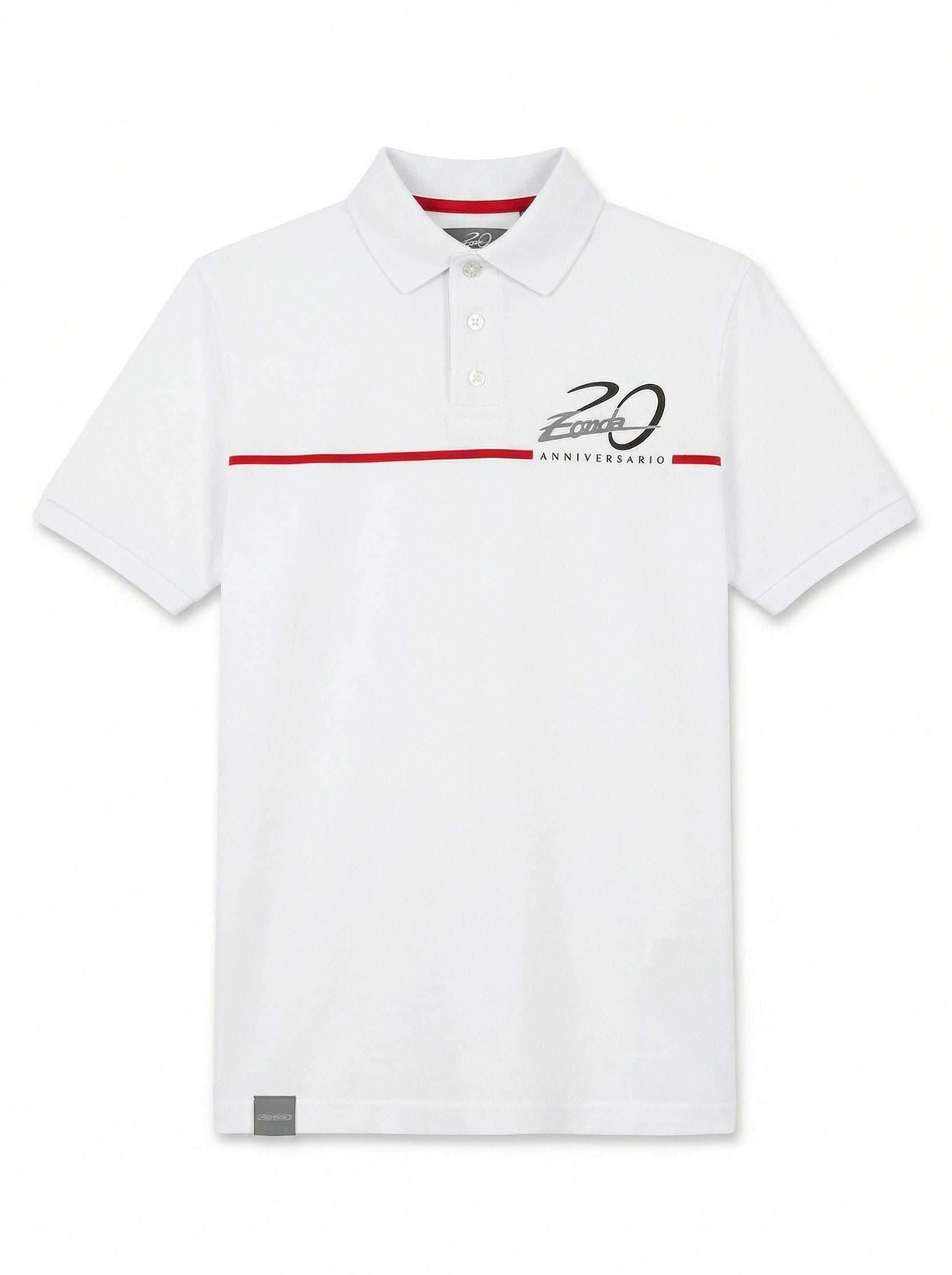 Men's Zonda Cinque Polo | Zonda 20th Anniversary - White