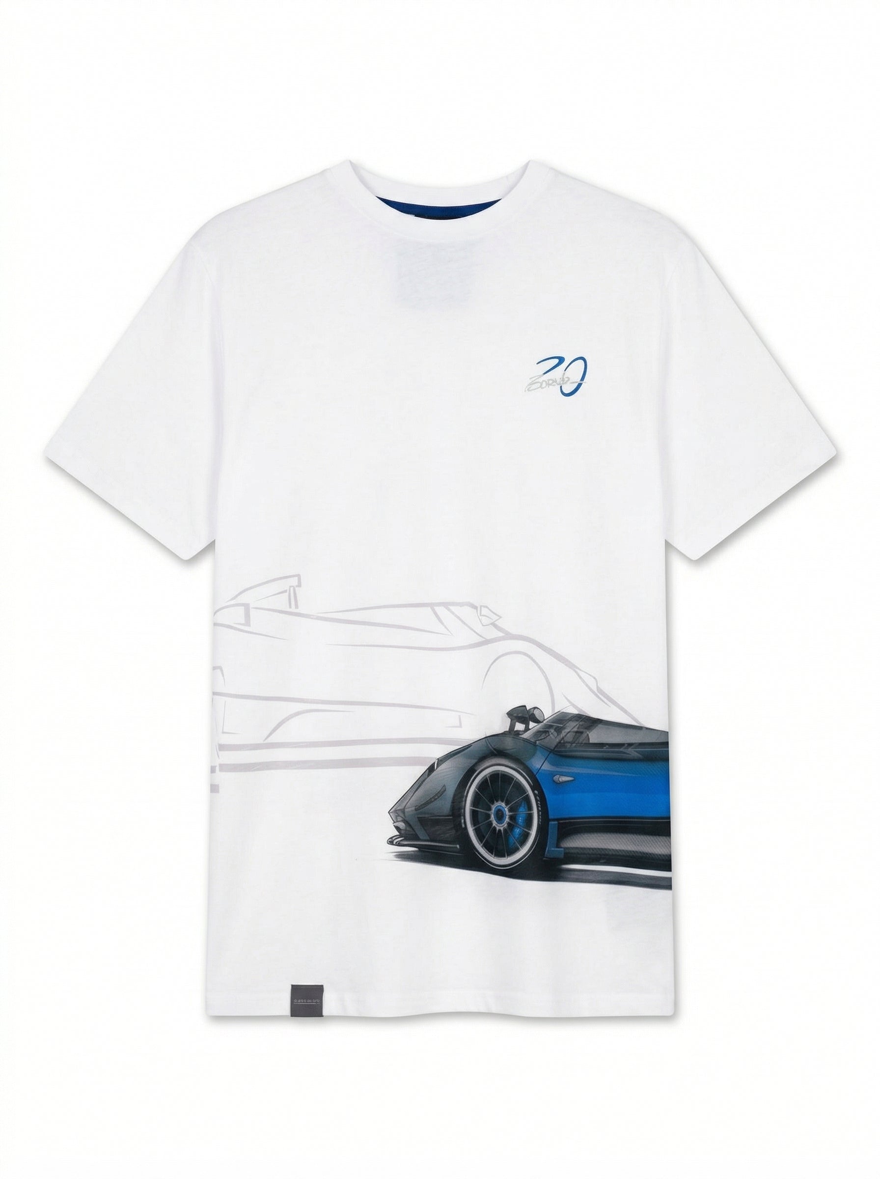 Men's Zonda HP Barchetta T-Shirt | Zonda 20th Anniversary - White