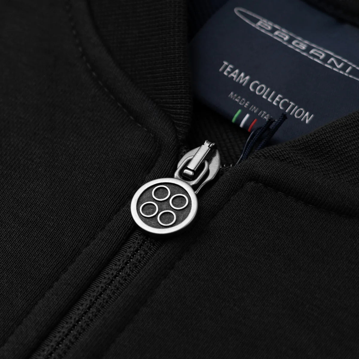 Men’s basic full-zip sweatshirt black | Team Collection