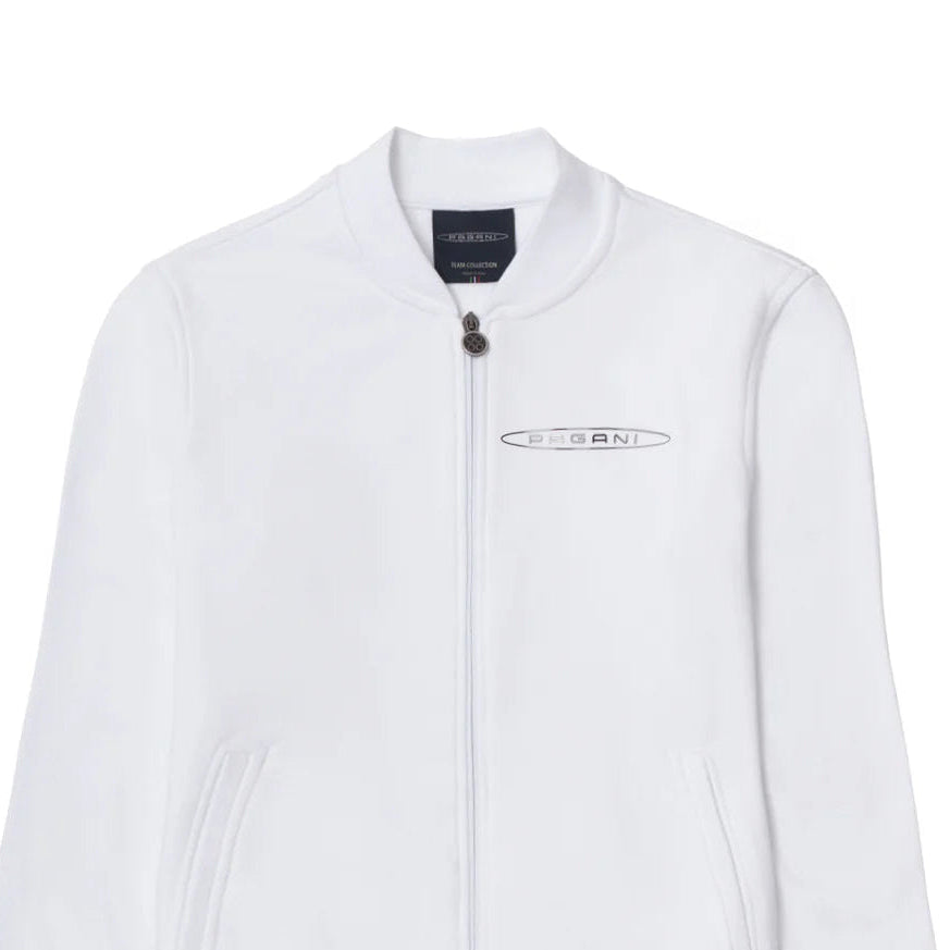 Men’s basic full-zip sweatshirt white | Team Collection