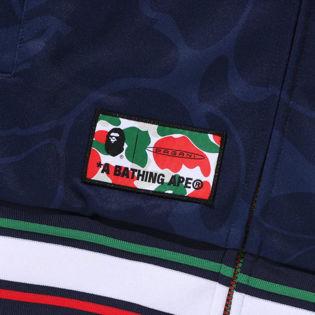 Pagani Utopia By BAPE Blue CAMO Shark Full Zip Hoodie