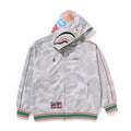 Pagani Utopia By BAPE Gray CAMO Shark Full Zip Hoodie