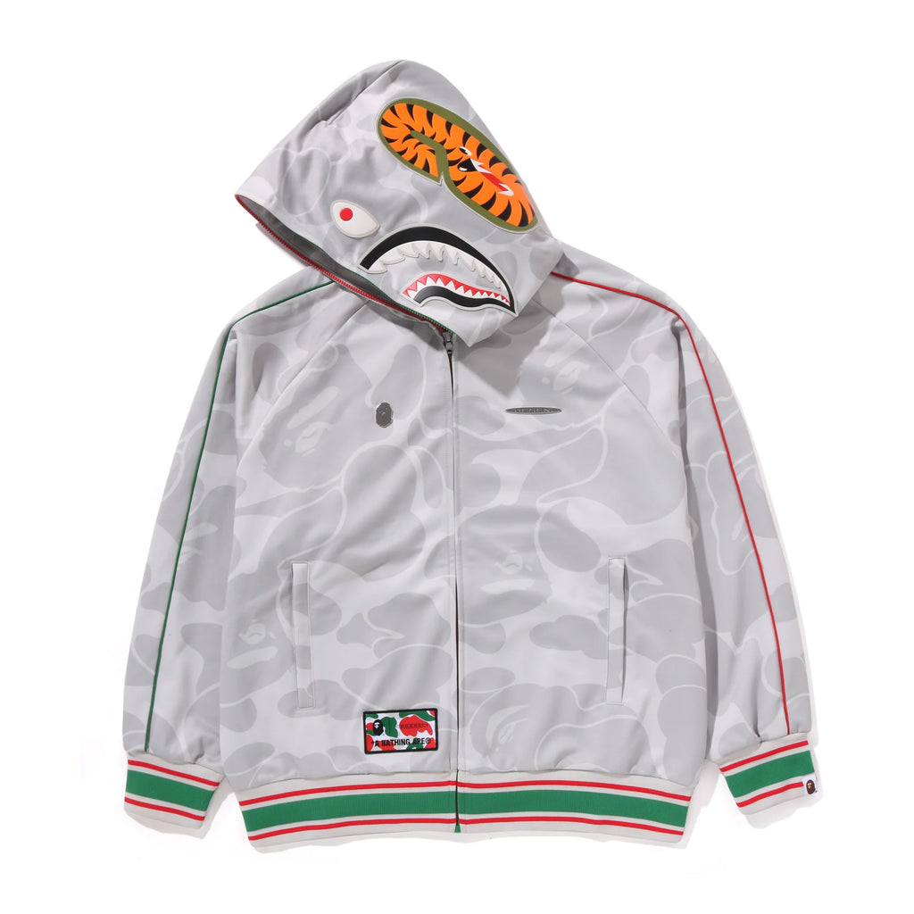 Pagani Utopia By BAPE Gray CAMO Shark Full Zip Hoodie