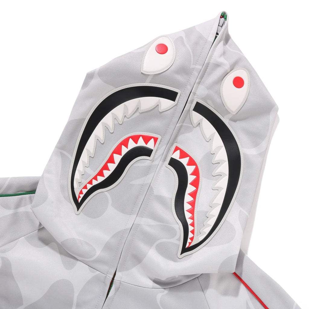 Pagani Utopia By BAPE Gray CAMO Shark Full Zip Hoodie