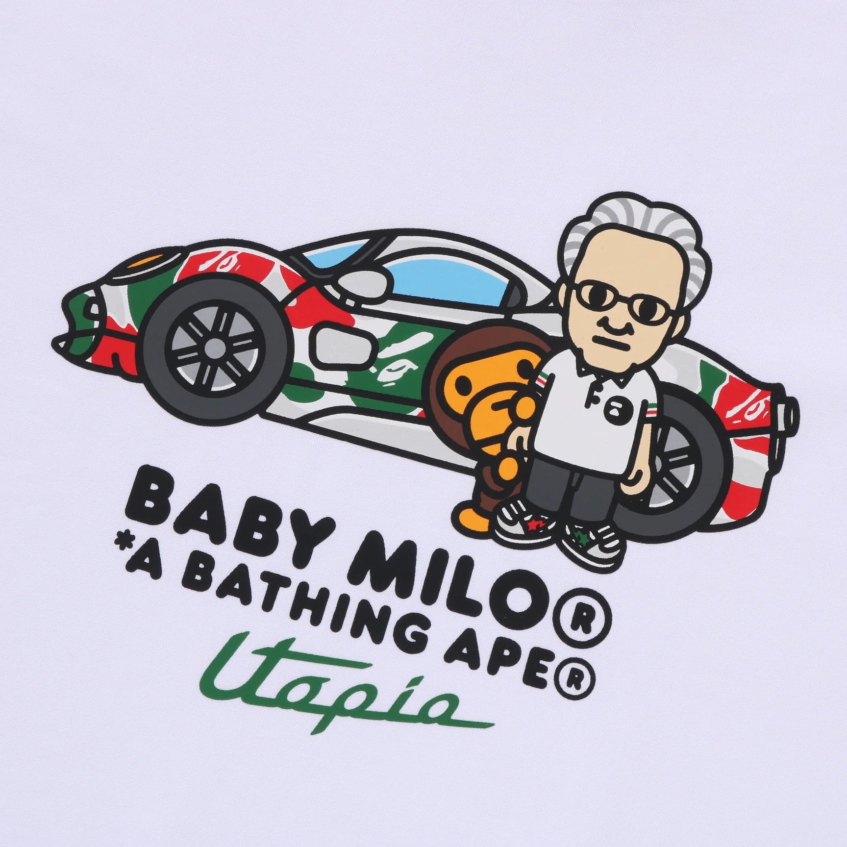 Utopia By BAPE White Baby Milo T-Shirt