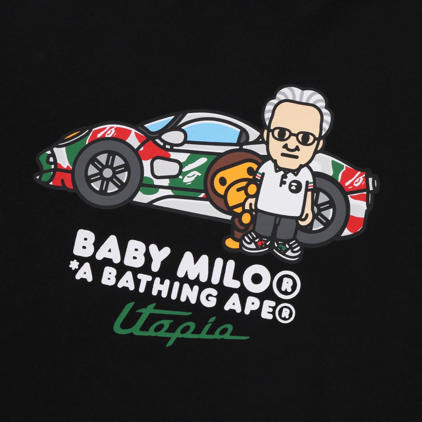 Utopia By BAPE Black Baby Milo T-Shirt